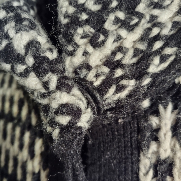Cynthia Rowley Long Sweater Medium Grey & White - Picture 4 of 11